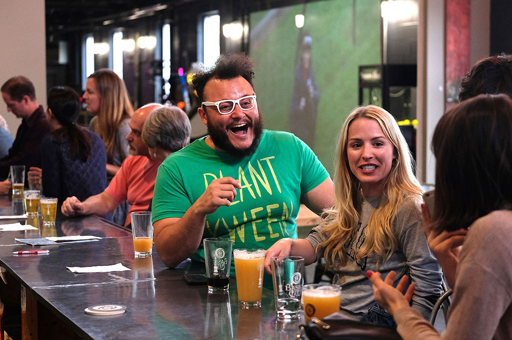 Customers at a Local Bar